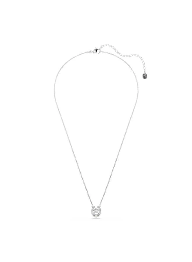 SWAROVSKI Symbolica White Crystal Rhodium Plated Stud Pendant Necklace